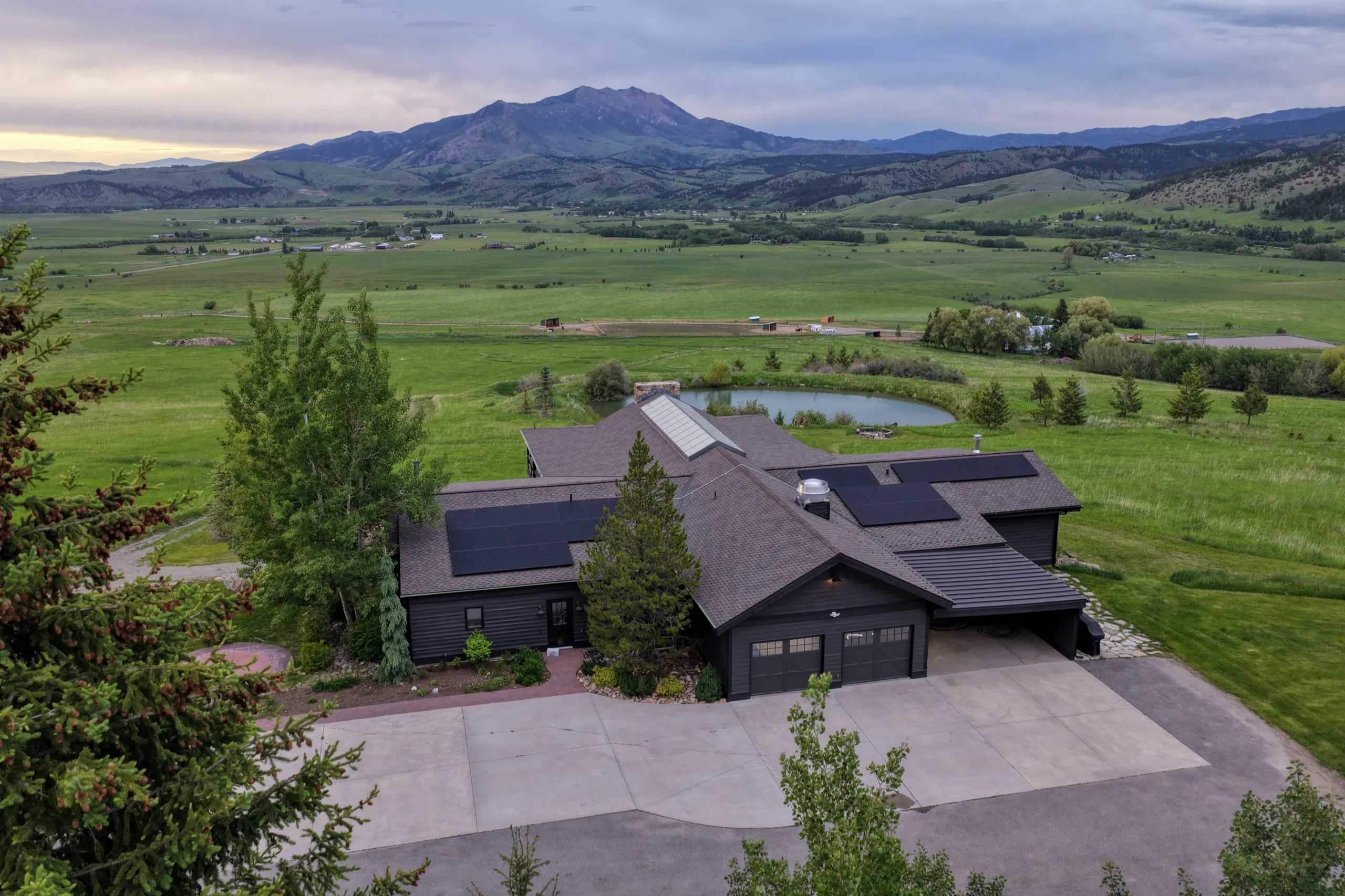The lodge viewed from above